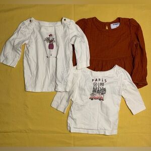 Janie & Jack, old-navy 2T & 3T tops